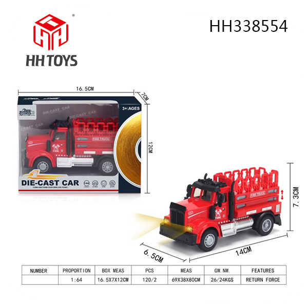 1:64 Alloy Fire truck