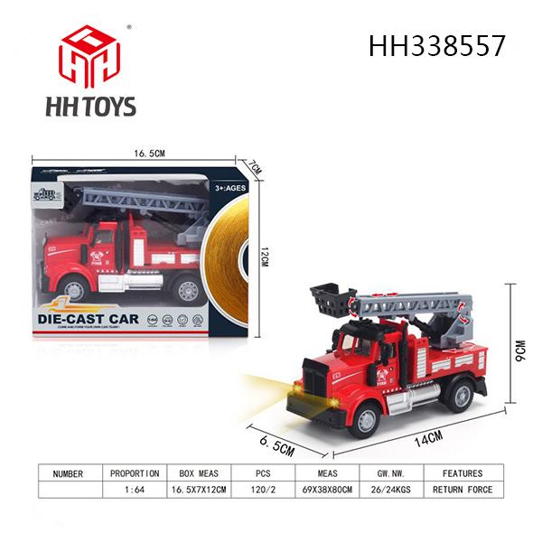 1:64 Alloy Fire truck