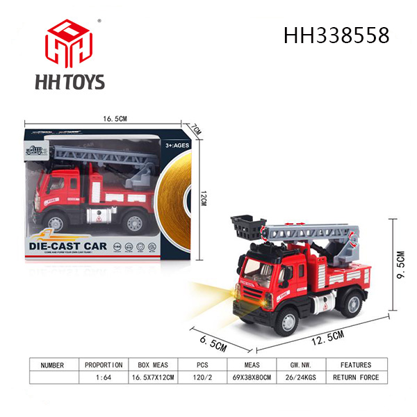 1:64 Alloy Fire truck