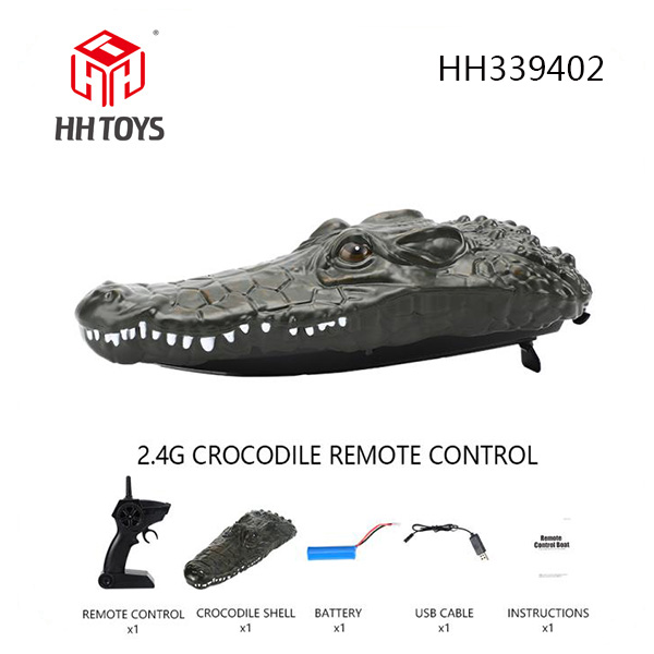 2.4GHZ R/C crocodile ship