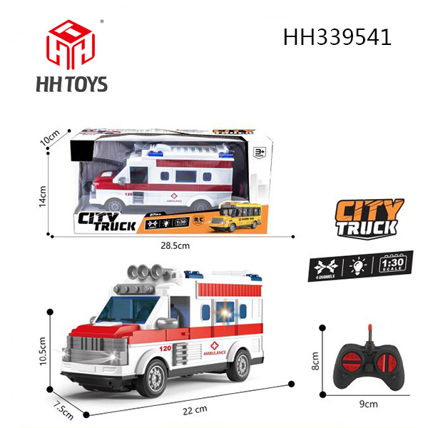 1:30 4-channel R/C  ambulance