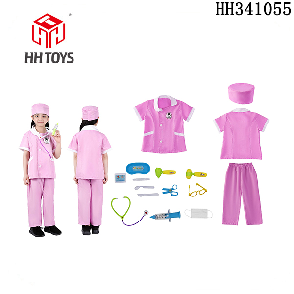 儿童紫护士服套装