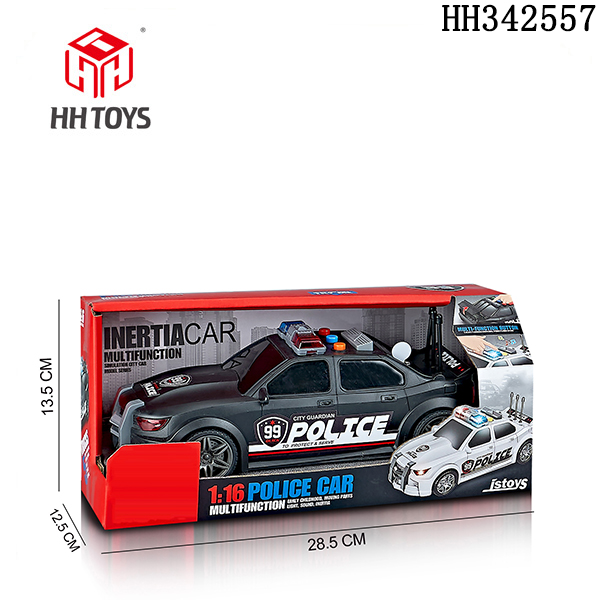 1:16 inertia police car