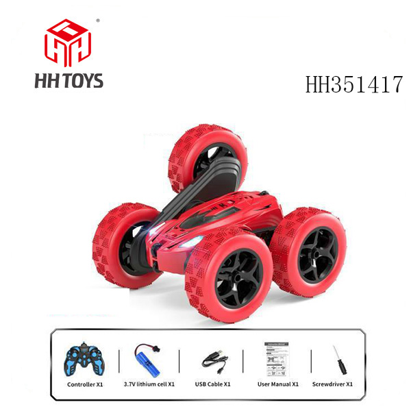 2.4G remote control double-sided stunt car