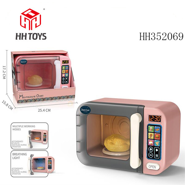 Touch-screen color-changing microwave oven (with turkey)