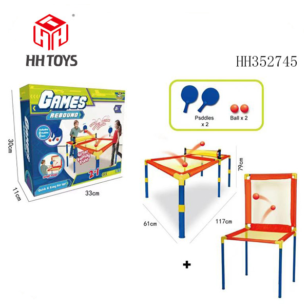 2-in-1 sports table tennis set