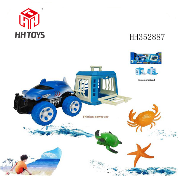 Sea Blue Iceland Series Shark Inertia Vehicle Towing Cage, Crab, Turtle, Starfish