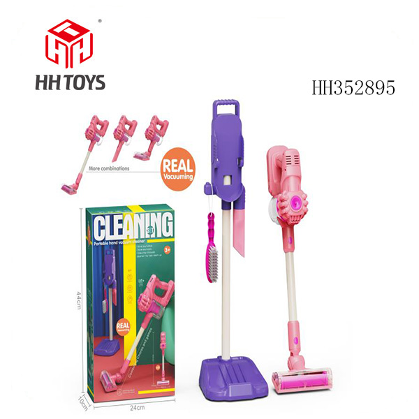 Color box pink electric vacuum cleaner set with bracket