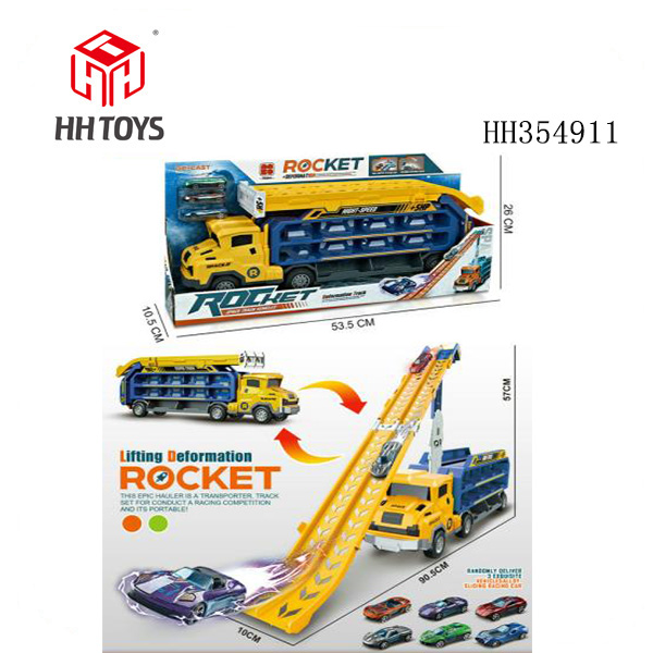 Deformation track truck with 3 alloy cars