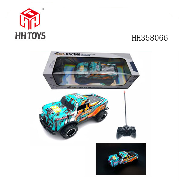 1: 20 PET car shell 4-way remote control off-road vehicle (battery included: 3.7V lithium battery under the car+USB data cable remote control 2AA not included) Ford pickup truck non infringing