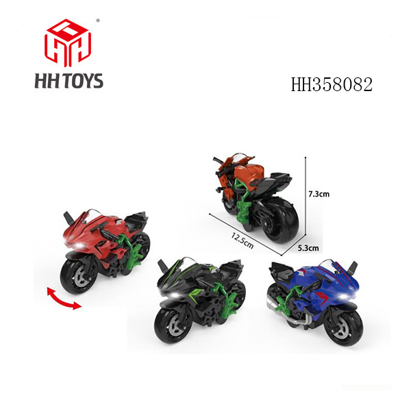 1: 14 Kawasaki H2R alloy motorcycle (with light and sound)