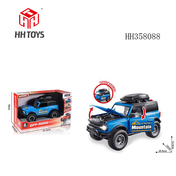 1: 18 Sound and Light Inertia Openable Off Road - Blue