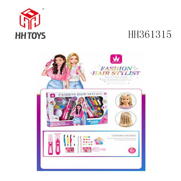 Hairdressing and Weaving Toys - Braided Rope+Beads