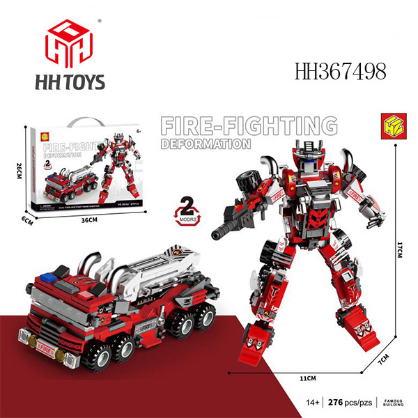 Transforming fire truck