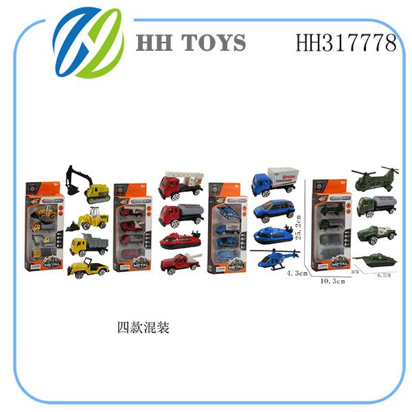 Alloy car 4pcs  4mix